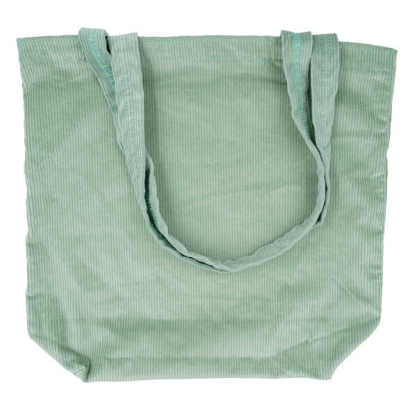 Mint Corduroy Tote Back Utah State